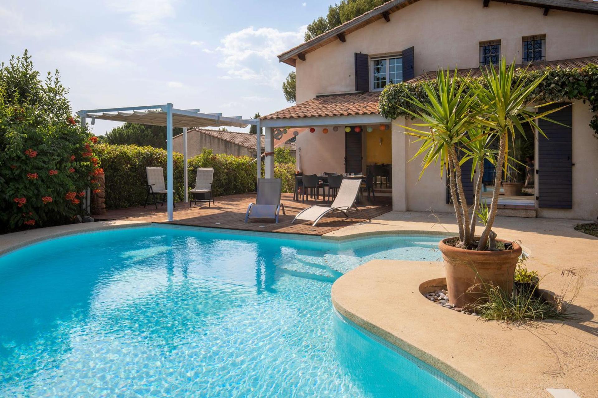 Villa Lumineuse Avec Piscine Chambres Ou Villa Saint-Georges-dʼOrques Екстериор снимка